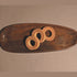 Wooden Serving Platter with Brass Detailing